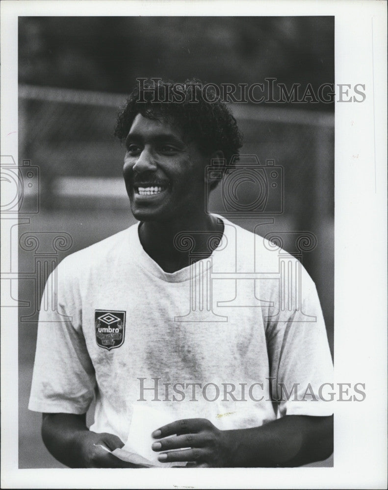 1992 Press Photo Ricky Hill, coach of the Tampa new Rowdies Soccer Team. - Historic Images