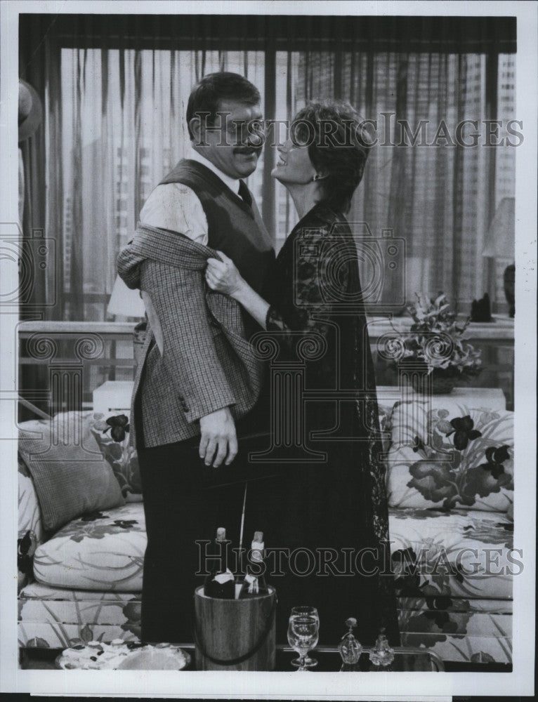 1983 Press Photo Susan Clark and Alex Karras in &quot;Webster&quot;-&quot;Second time around&quot;. - Historic Images