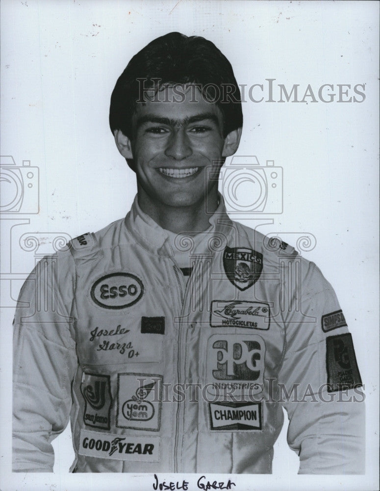 1982 Press Photo Josele Garza  Mexican professional race car driver. - Historic Images