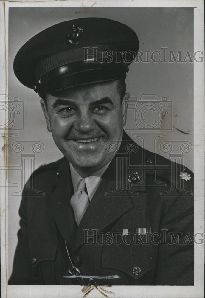 1942 Press Photo Major J. Howard Berry JR., US Marine Corps - Historic Images