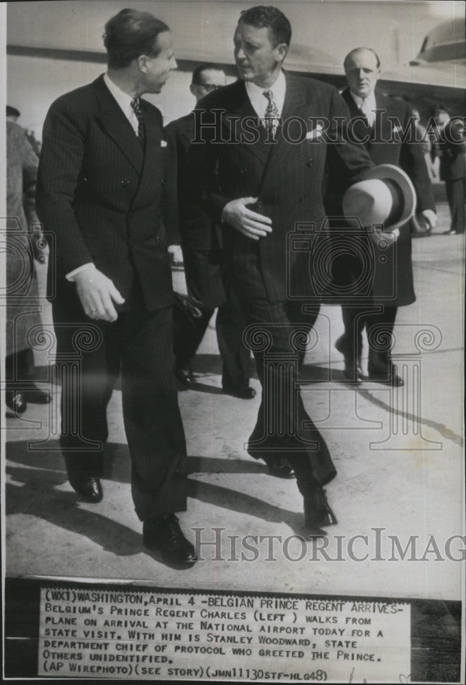 1948 Press Photo Belgium&#39;s Prince Regent Charles, Stanley Woodward - Historic Images