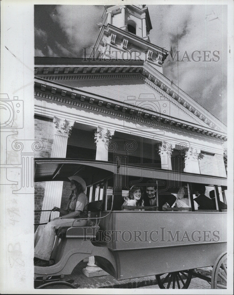 1981 Press Photo Wedding at Martha Mary Chapel Grennfield Village - Historic Images