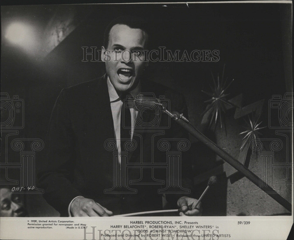 1959 Press Photo  Harry Belafonte in "Odds Against Tomorrow" - Historic Images