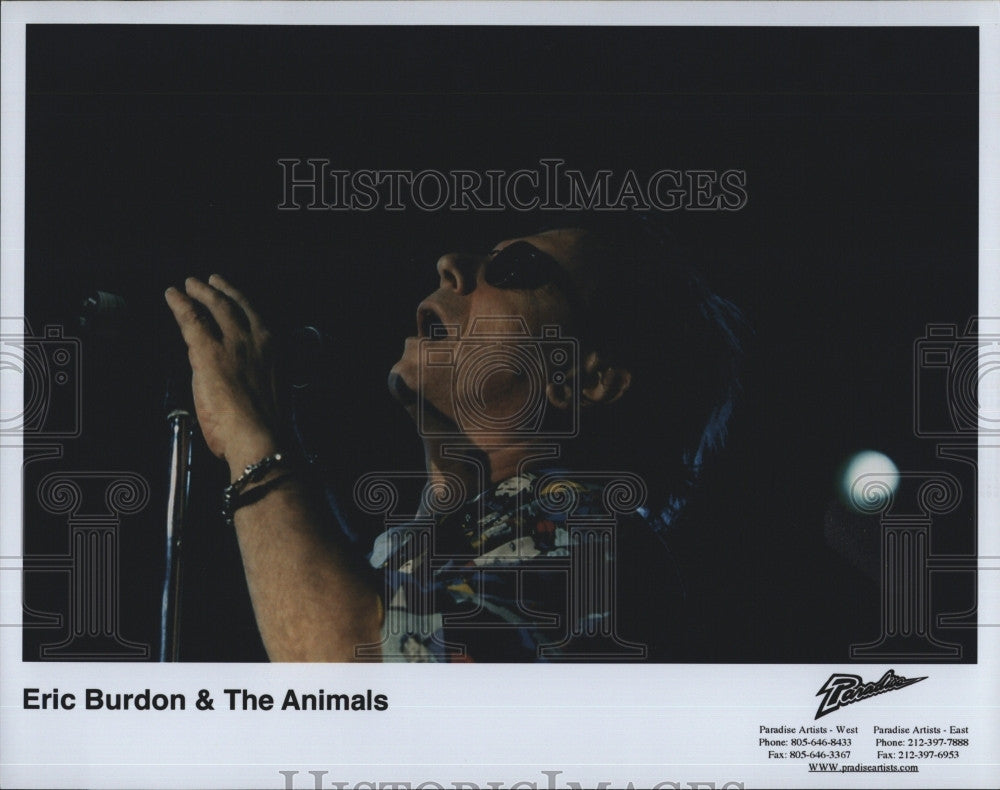 Press Photo Singer/songwriter Eric Burdon &amp; The Animals - Historic Images