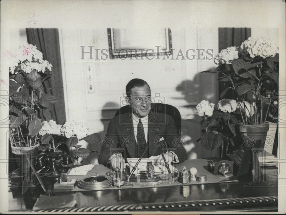 1931 Press Photo New York Mayor James J Walker In His Office - Historic Images