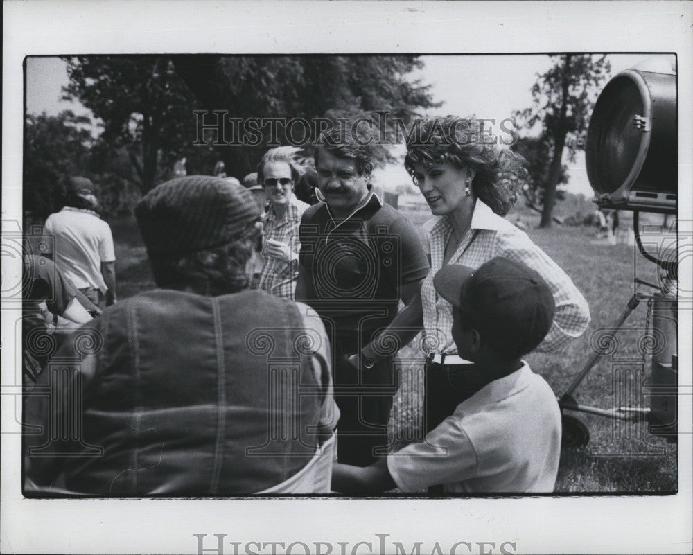 1979 Press Photo Alex Karras, Susan Clark &amp; Curtis Yates - Historic Images