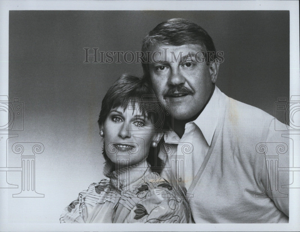 1986 Press Photo Actor Alex Karras &amp; Actress Susan Clark - Historic Images