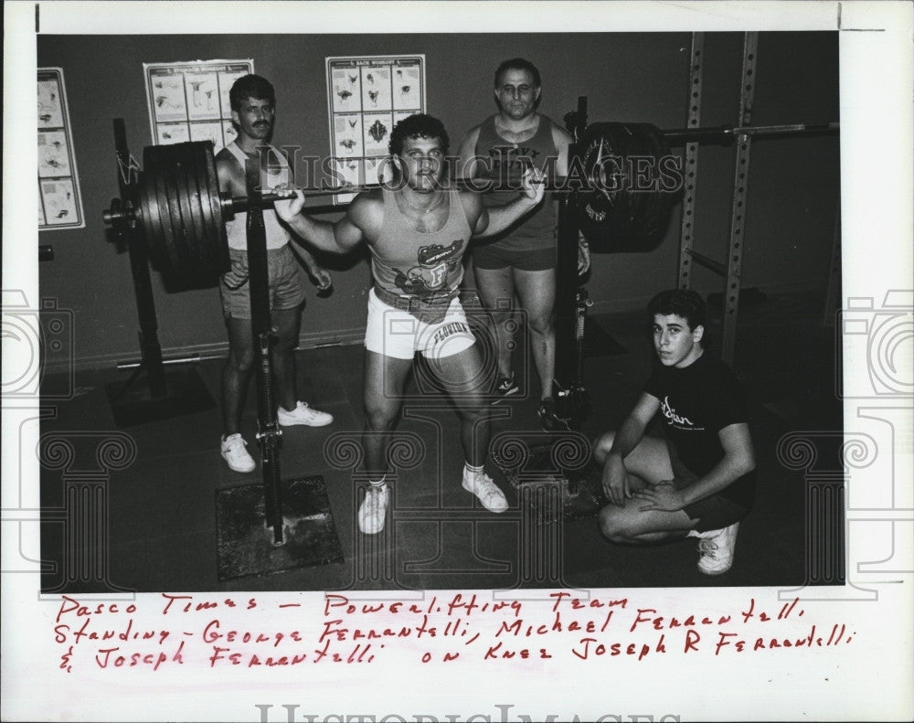 1988 Press Photo Powerlifter Jospeh Fernatelii - Historic Images