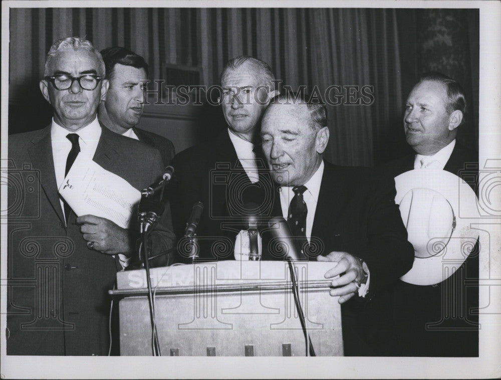 1960 Press Photo Ed Doherty,Mickey Vernon,Bill Rigney,F Harvey,G Autry - Historic Images
