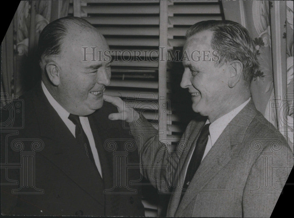 1956 Press Photo Democratic Committee Headquarters John Carr former chair - Historic Images