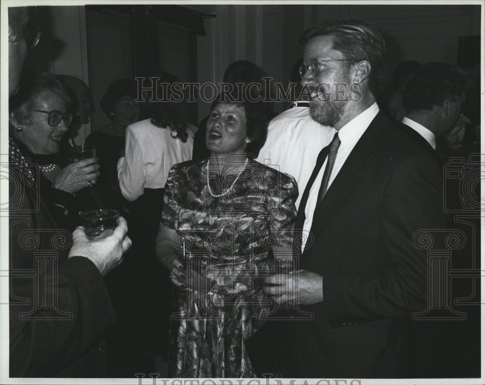 1993 Press Photo Hope Burley &amp; husband Dexterat Jordan Hall 90th anniversary - Historic Images