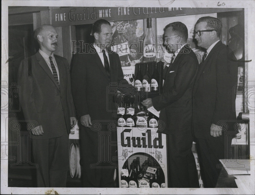 1956 Press Photo Guild Wine, N Krieg,A Hayner, W Burke &amp; J Fahnley - Historic Images