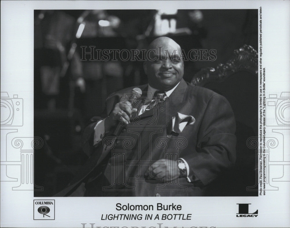 Press Photo Solomon Burke, Singer - Historic Images