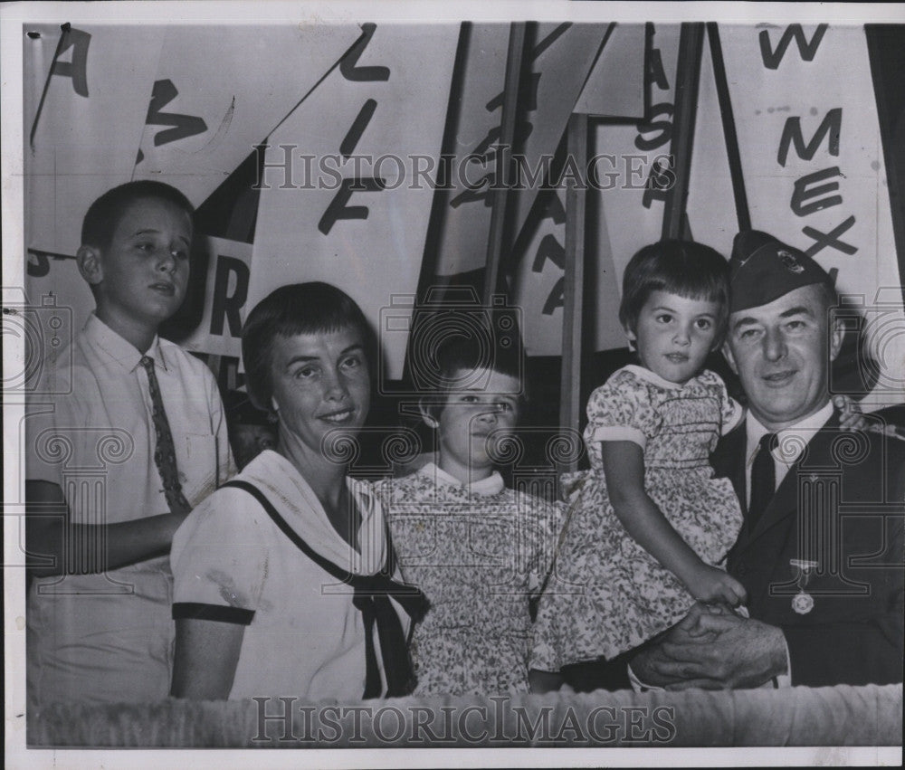 1960 Press Photo William Burke, Commander of the American Legion - Historic Images