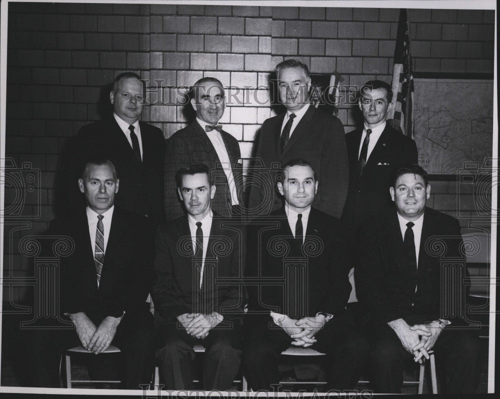 1965 Press Photo Civil Defense officials, C Freiberg,G Haines,C Houghton - Historic Images