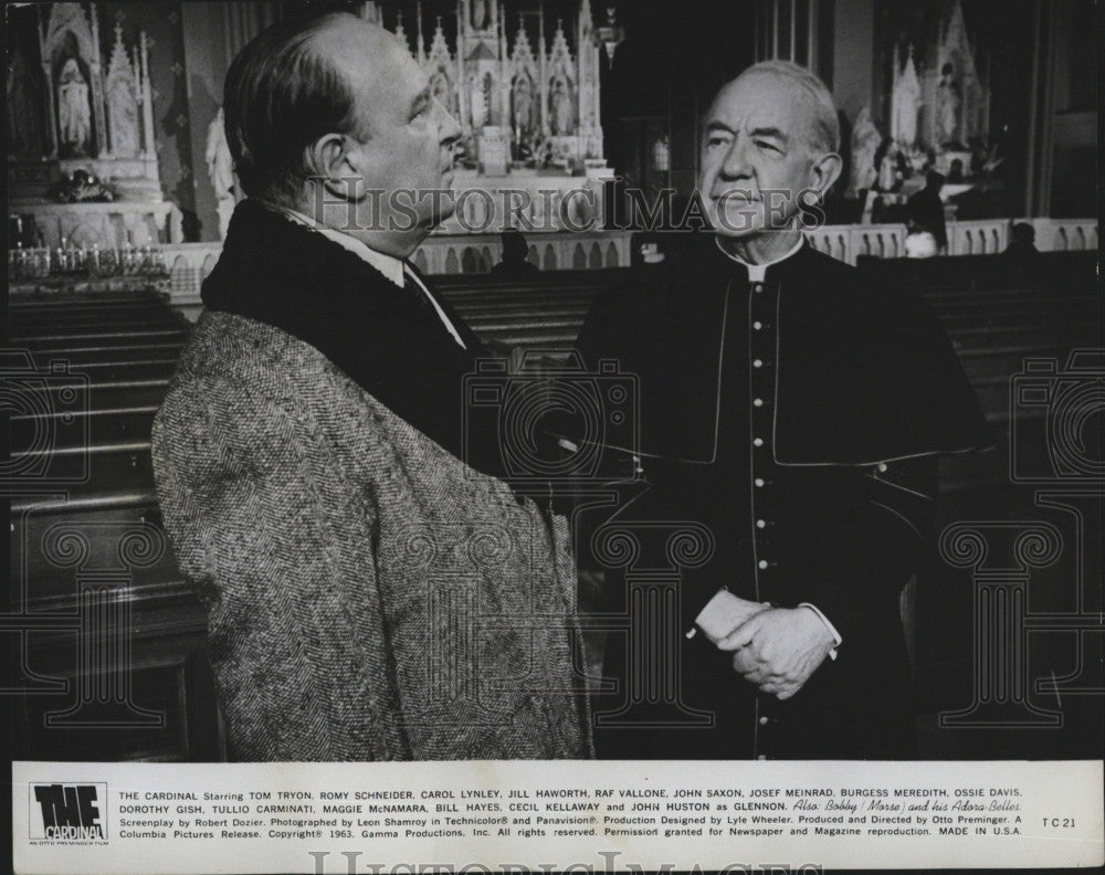 1964 Press Photo Loring Smith and Cecil Kellaway in &quot;The Cardinal&quot; - Historic Images