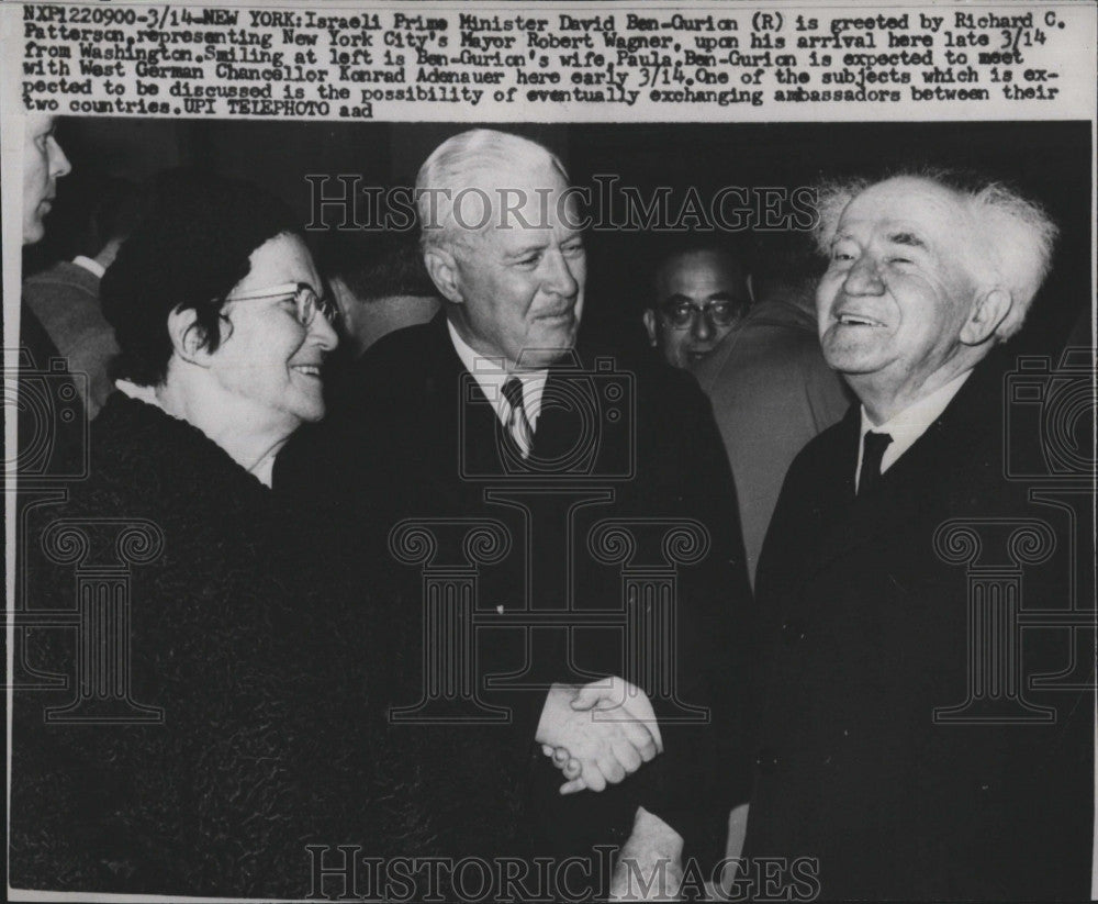 1960 Press Photo Israeli Prime Minister David Ben-Gurion Richard Patterson - Historic Images