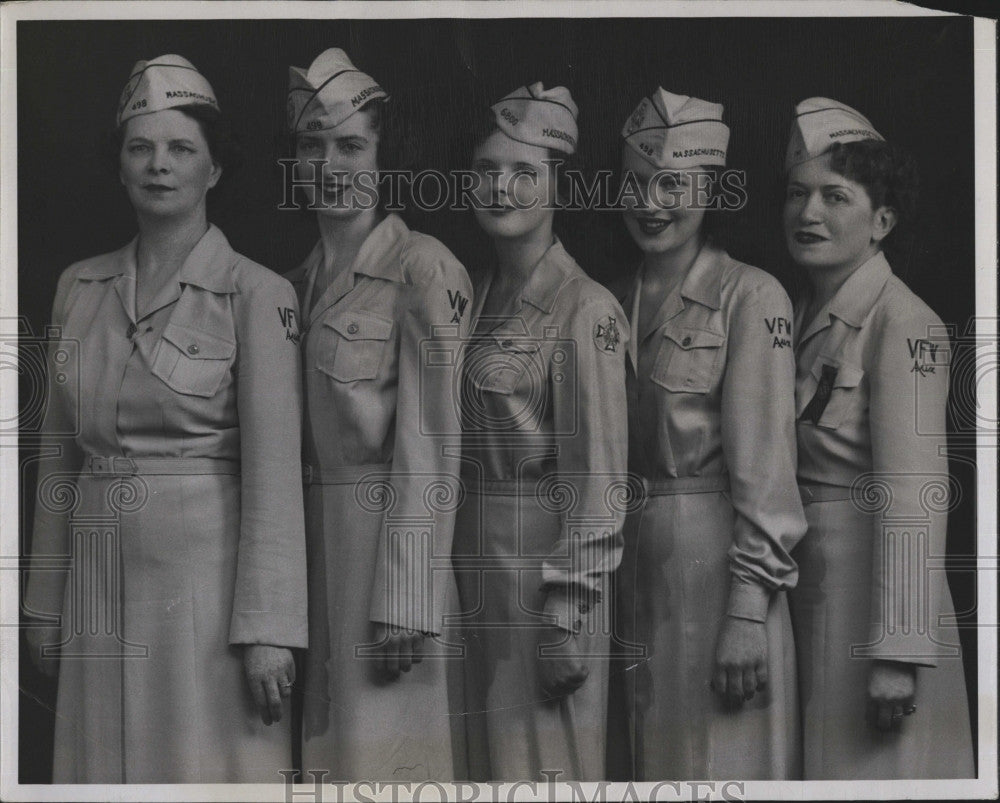 1950 Press Photo VFW Auxiliary To March In May Day Parade - Historic Images