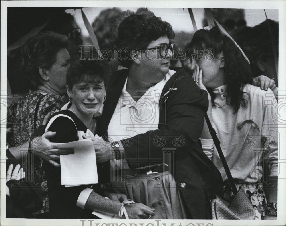 1990 Press Photo Melissa Benoit Funeral Kingston Murder - Historic Images