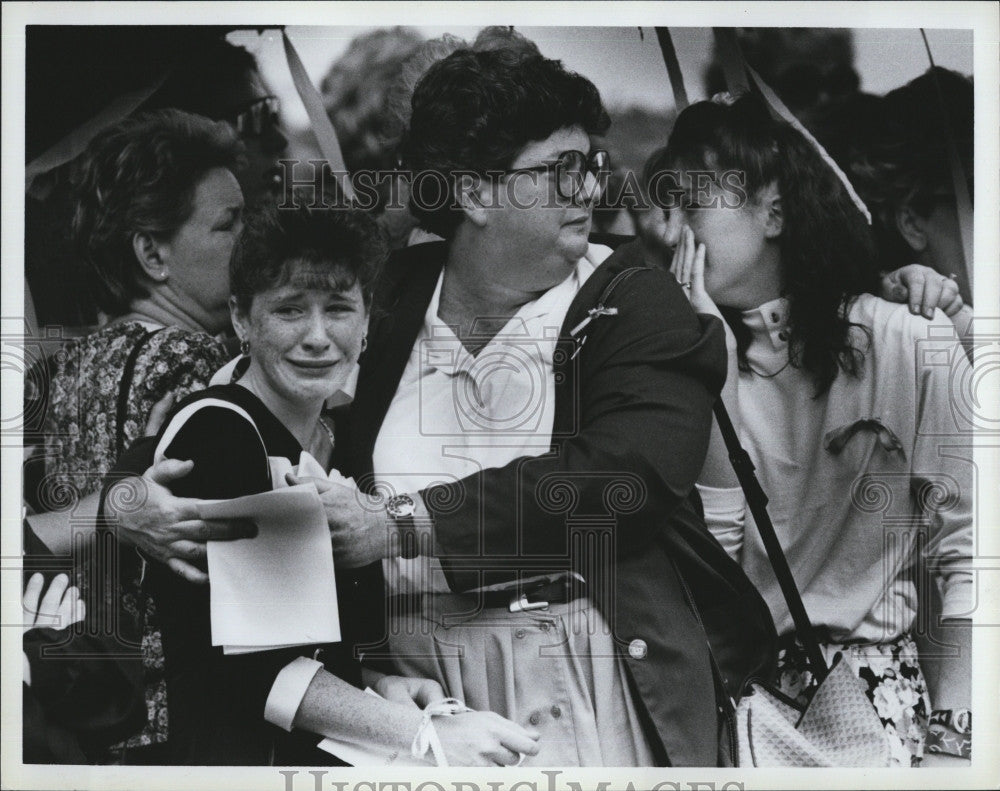 Press Photo Melissa Benoit Funeral Murdered - Historic Images