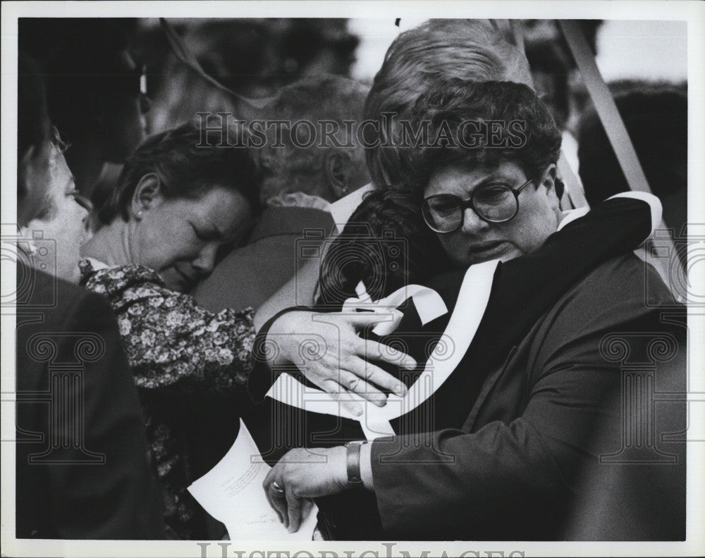 Press Photo Melissa Benoit Funeral Murdered - Historic Images
