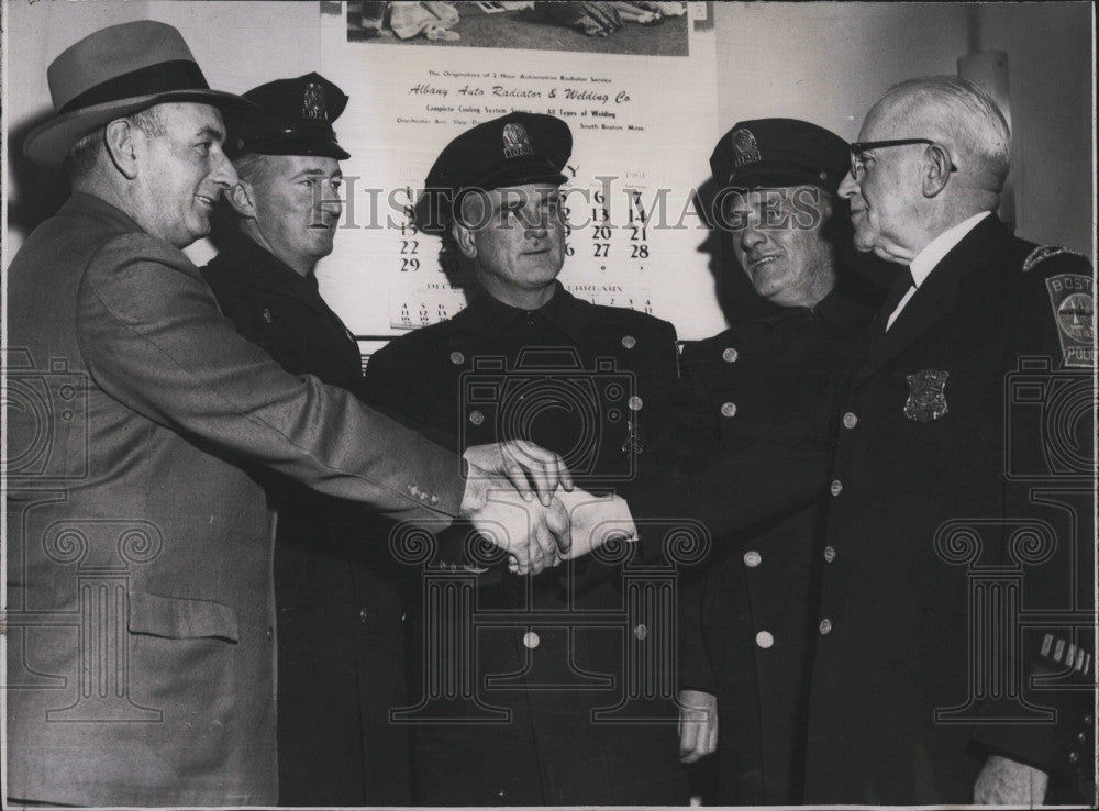 1961 Press Photo Detective E. Weiler, P. Coyne, John Dolan, J. Goldrick - Historic Images