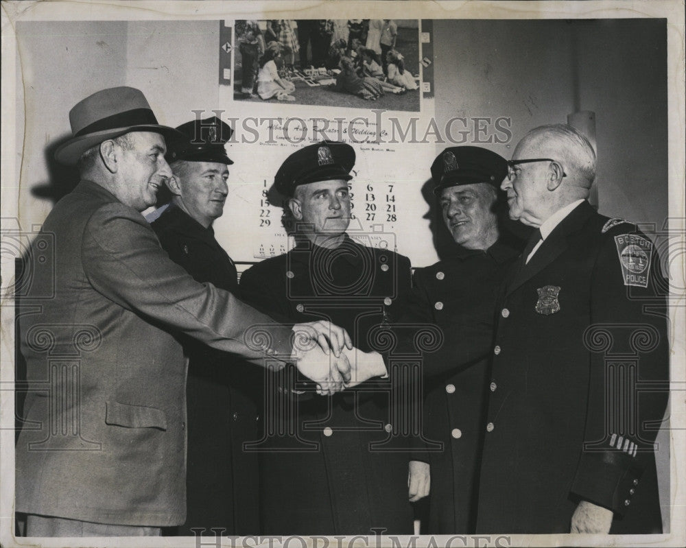 1961 Press Photo Policemen of the Month: Det. E. Weiler, P. Coyne, J. Dolan - Historic Images