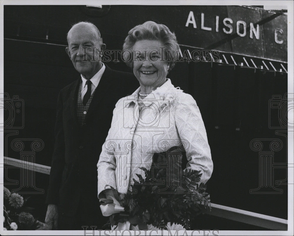 1968 Press Photo Mr &amp; Mrs Charles Coolidge in Tampa Florida - Historic Images