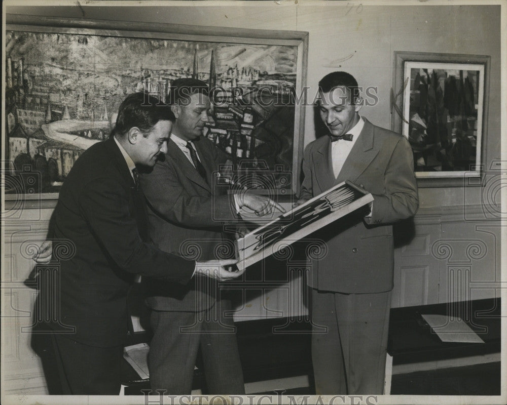 1952 Press Photo John P. Coolidge, Nelson Aldrich, Frederick Walkey - Historic Images