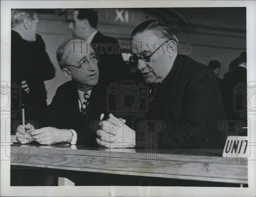 1946 Press Photo Secretary of State James Byrnes, Ernest Bevin of Britain - Historic Images