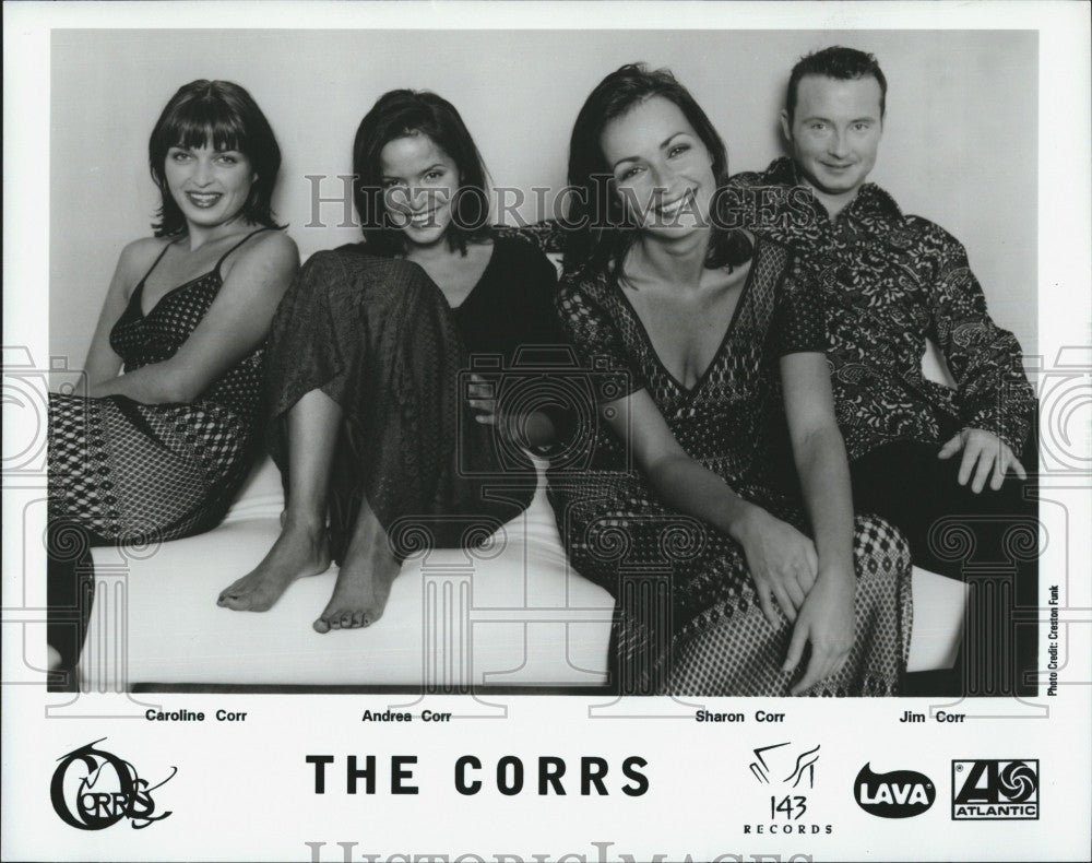 Press Photo The Corrs: Caroline Corr, Andrea Corr, Sharon Corr, Jim Corr - Historic Images