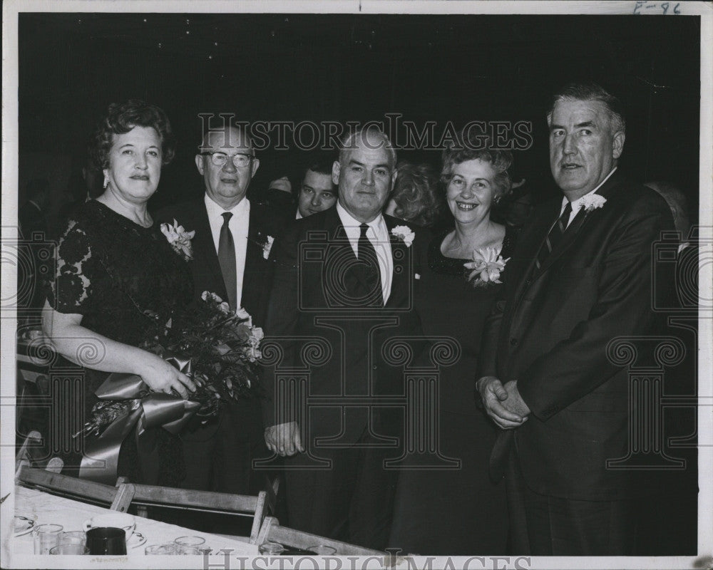 1967 Press Photo Ms Margaret, Joseph, Mrs. Edward, Frank &amp; Fr. Edward Cowhig - Historic Images