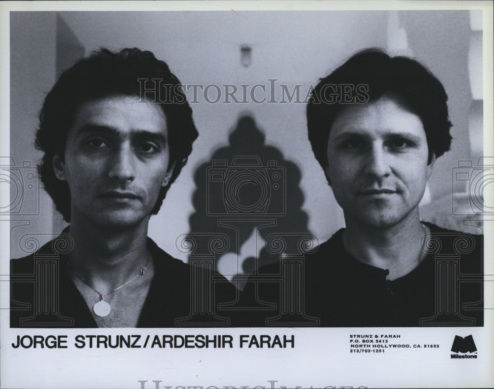 Press Photo Musicians,  Jorge Strunz &amp; Ardeshir Farah - Historic Images