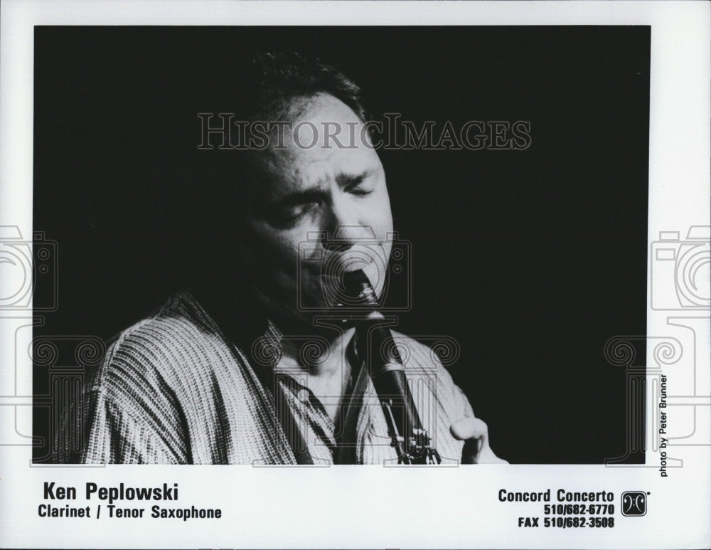 Press Photo Musician Ken Peplowski for Concord Concerto - Historic Images