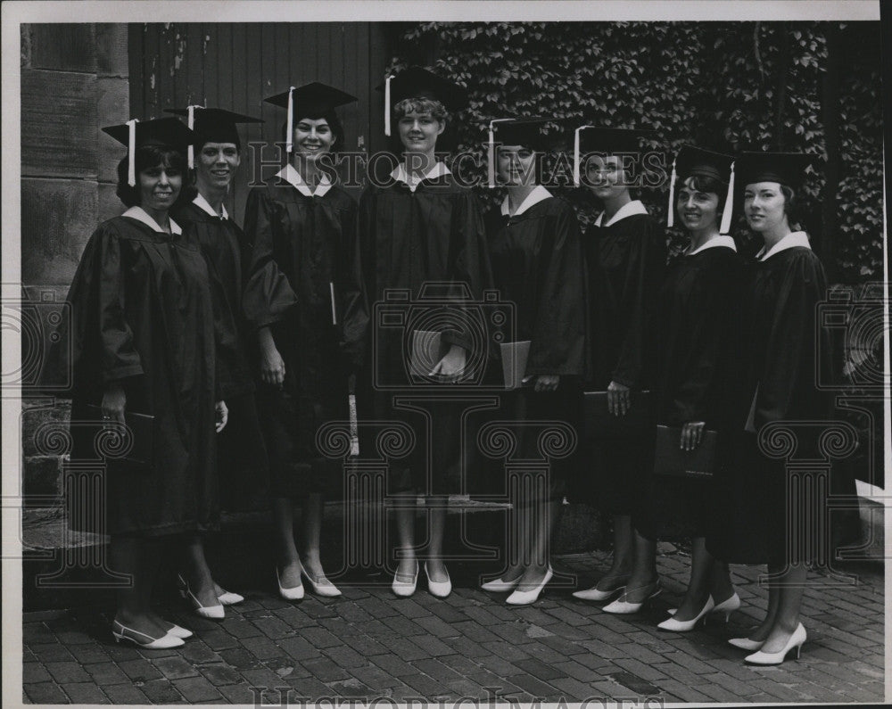 1965 Press Photo Mass graduates, B Pepi, K Derwin,D Mazaka,J Gardner,J Poor - Historic Images