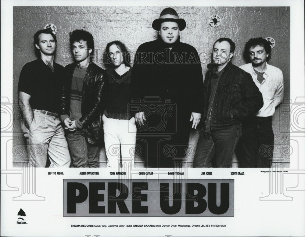 1988 Press Photo  Band &quot;Pere Ubu&quot; Ravenstine,Malmone,Cutler,Thomas,Jones,Kraus - Historic Images