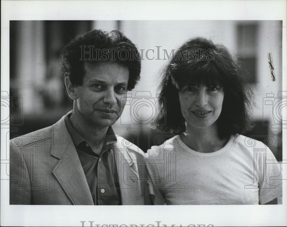 1986 Press Photo Soviet Scientist Dr Leonid Ozernoy wife Marianna - Historic Images