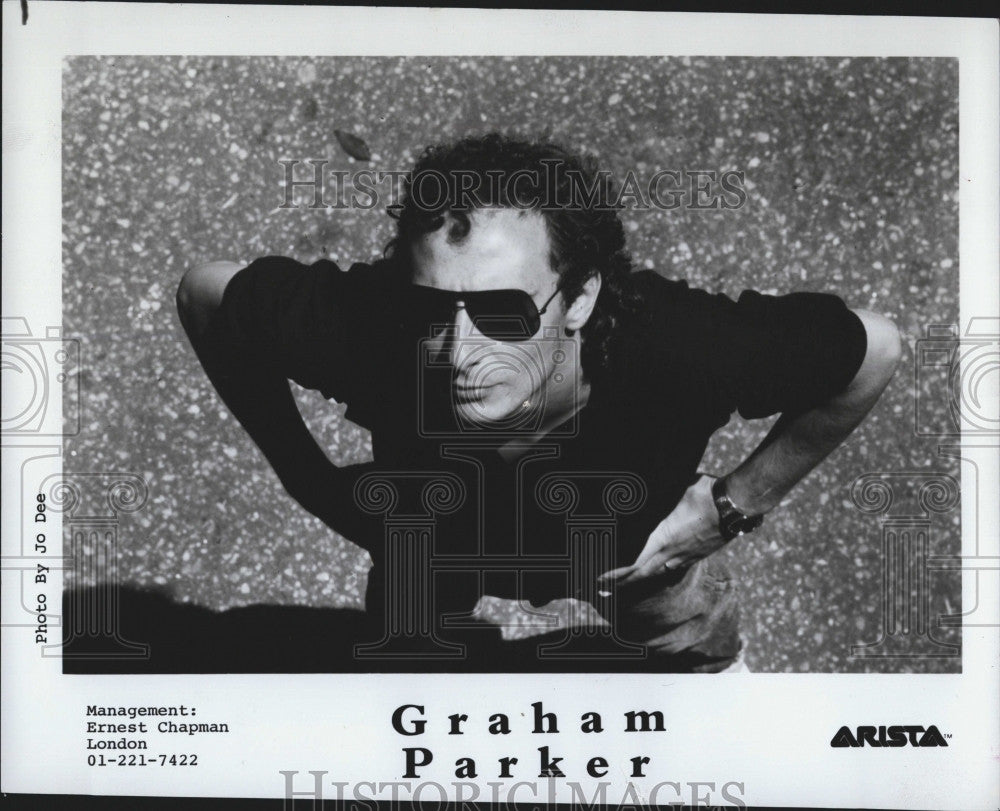 Press Photo Musician, Graham Parker on Arista label - Historic Images