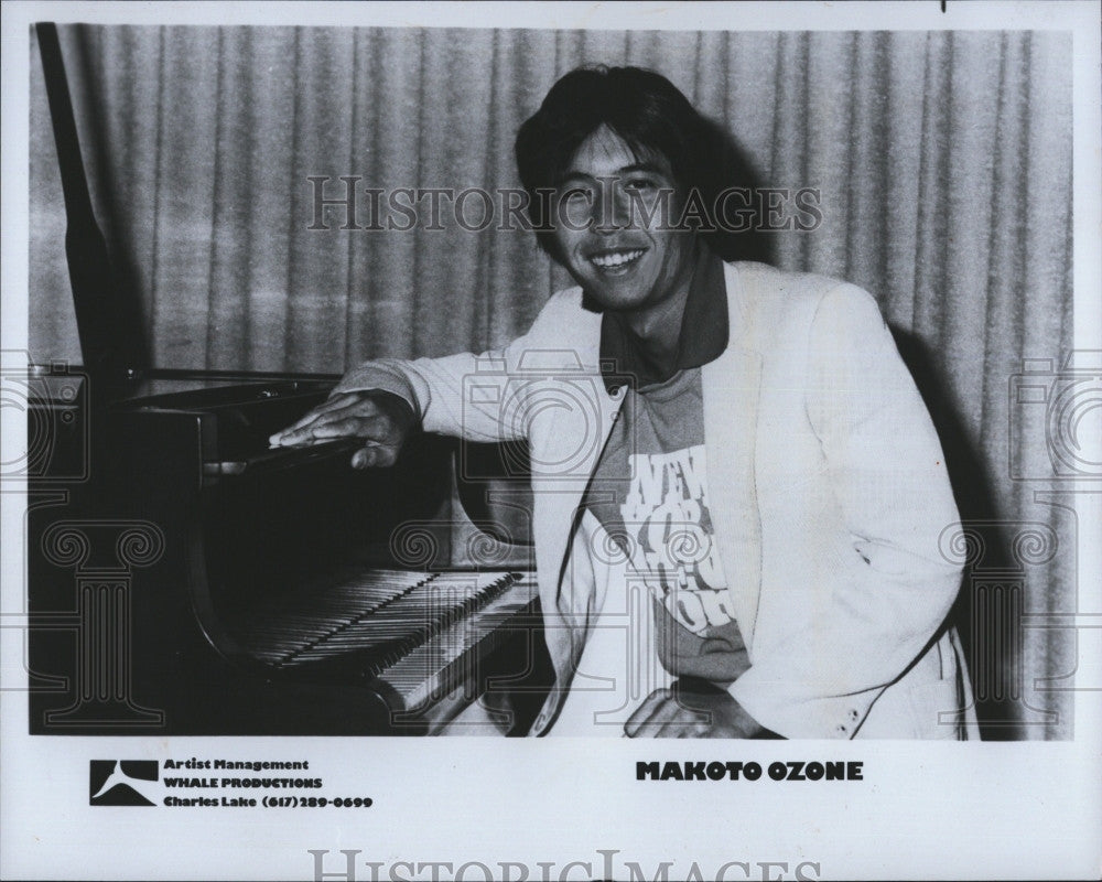 1988 Press Photo  Jazz Musician, Makoto Ozone at the piano - Historic Images