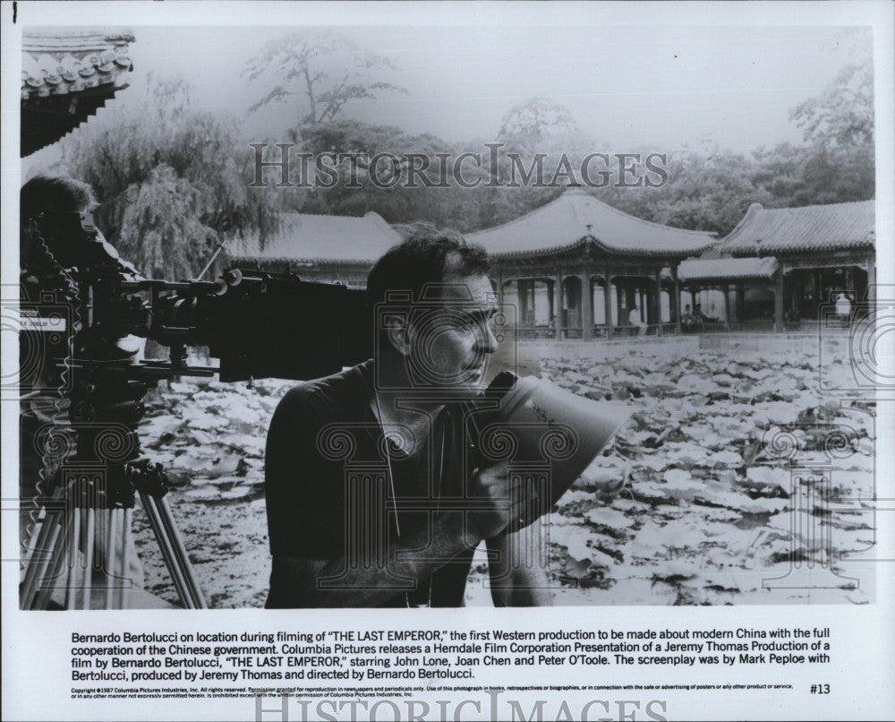 1987 Press Photo Bernardo Bertolucci,director of The Last Emperor - Historic Images