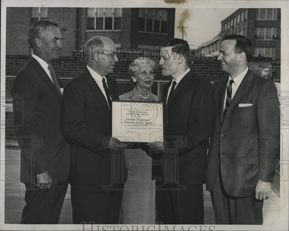 1960 Press Photo Patient of the Year at Rehabilitation Institute of Boston - Historic Images