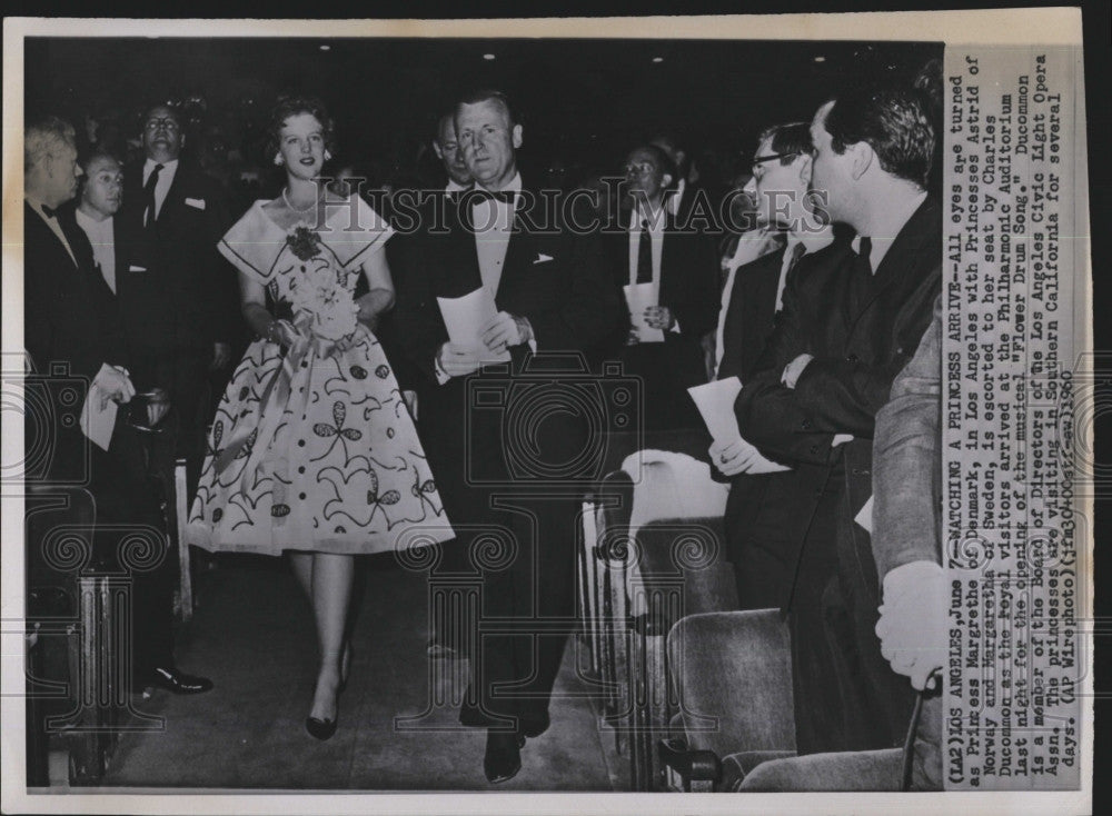 1960 Press Photo Princess Margrethe of Denmark, Charles Ducommon - Historic Images