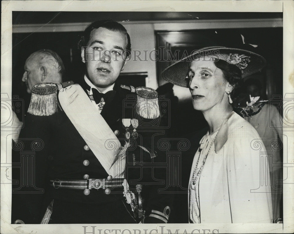 1938 Press Photo Crown Princess Louise, Prince Bertil - Historic Images