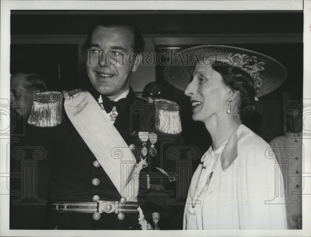 1938 Press Photo Prince Bertil, Crown Princess Louise - Historic Images