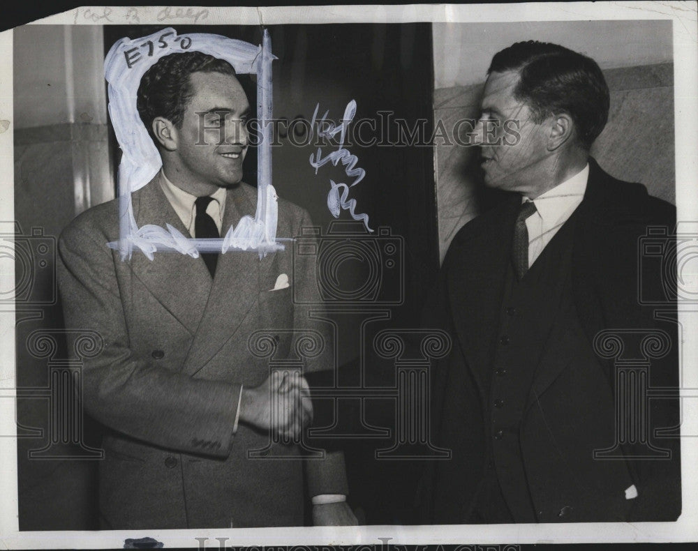 1939 Press Photo George Lowther, Husband of Eileen Herrick after Marriage - Historic Images