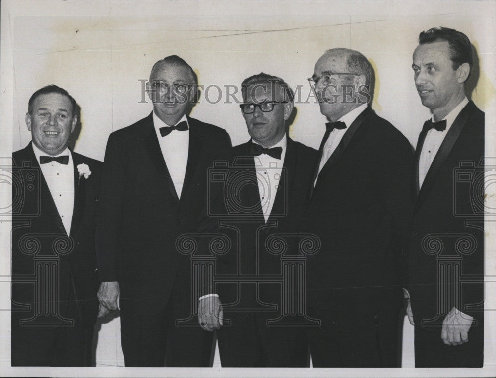 1968 Press Photo E Sullivan, Judge L Feloney, Mayor Sullivan &amp; Judge F Good - Historic Images