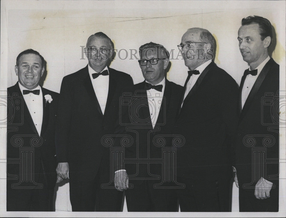 1968 Press Photo E Sullivan, Judge L Feloney, Mayor Sullivan & Judge F Good - Historic Images