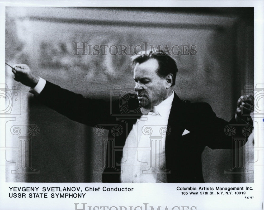 Press Photo Yevgeny Svetlanov, Chief Conductor of USSR State Symphony - Historic Images