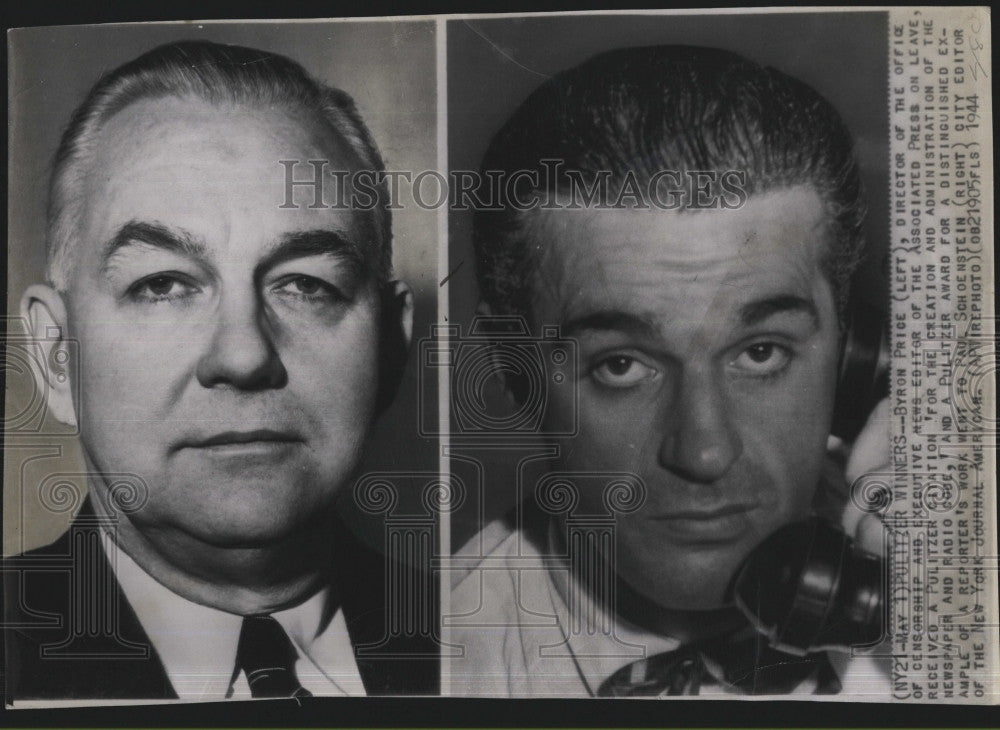 1944 Press Photo Byron Price, Paul Schoenstein - Historic Images