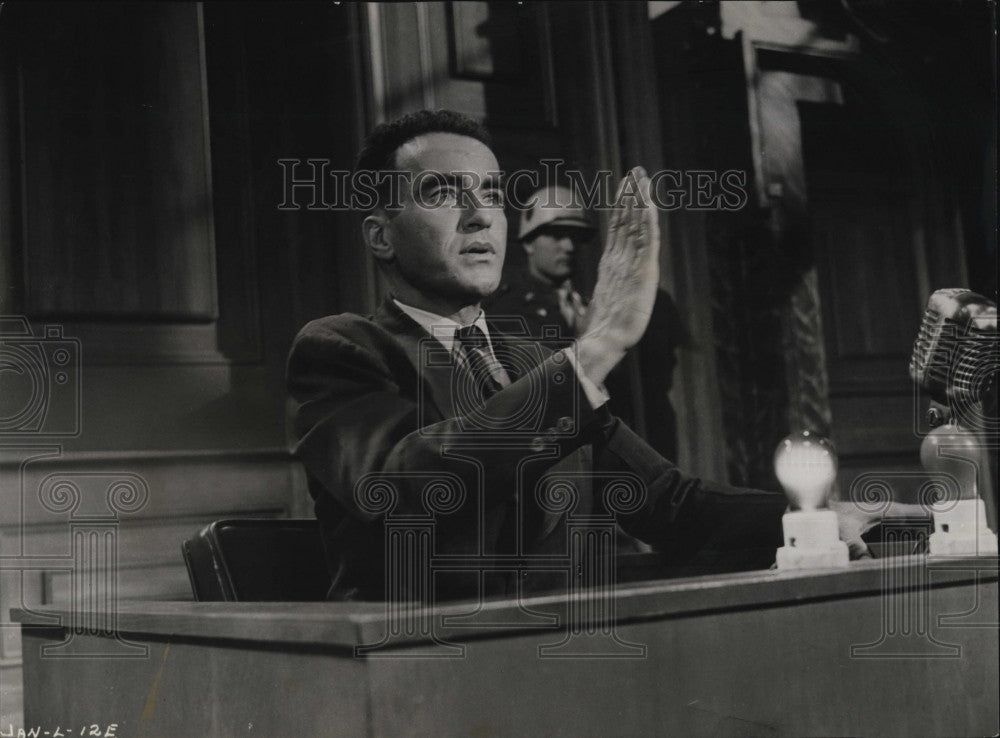 1962 Press Photo Actor Montgomery Clift Stars in Judgement at Nuremberg - Historic Images